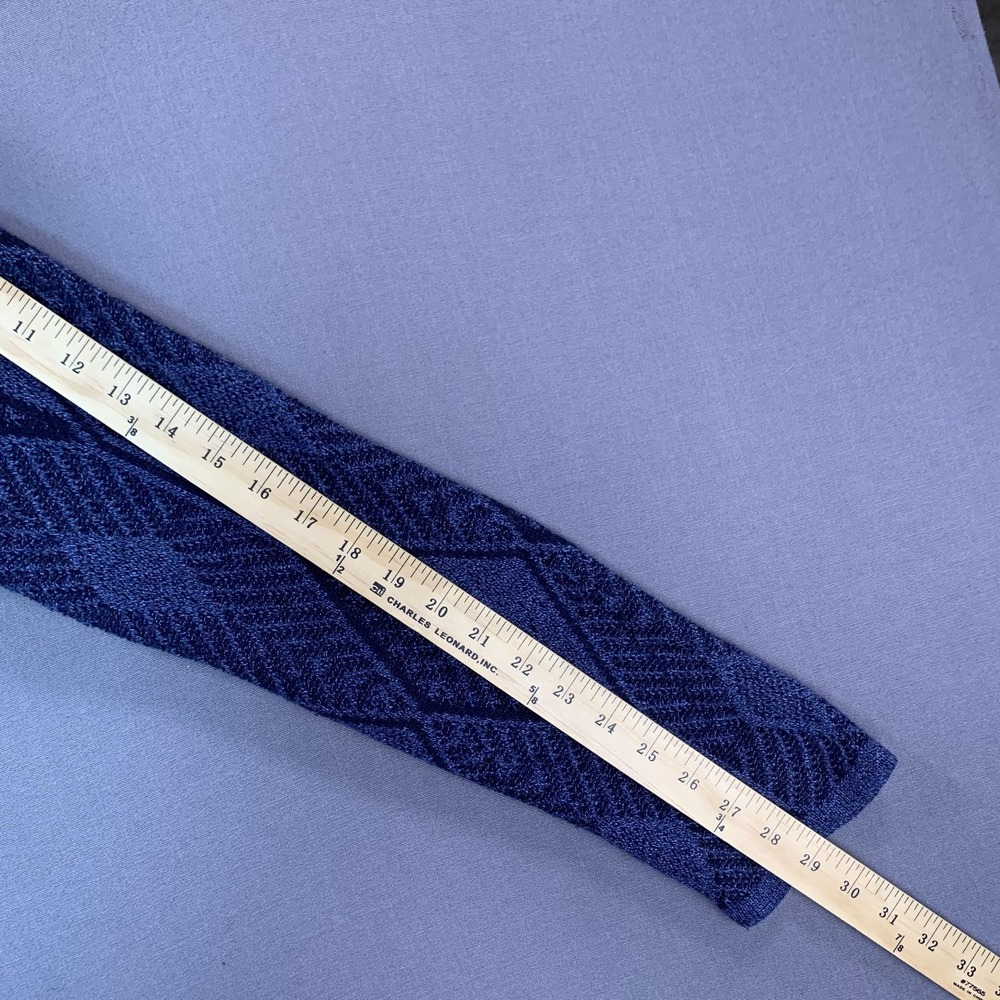 Royal Robbins Sweater Cardigan Womens L Blue Geometric Full Zip Shawl Collar - Picture 14 of 16